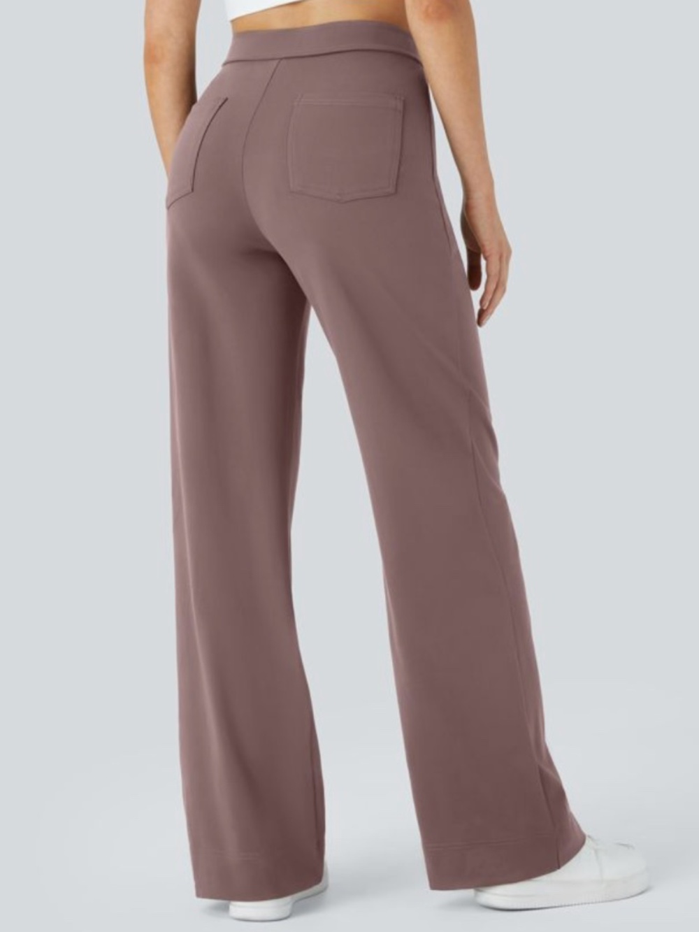 HALARA DayStretch High Waisted Pockets Straight Leg Casual Pants Size M Petite - Picture 3 of 13